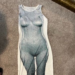Body print body con dress